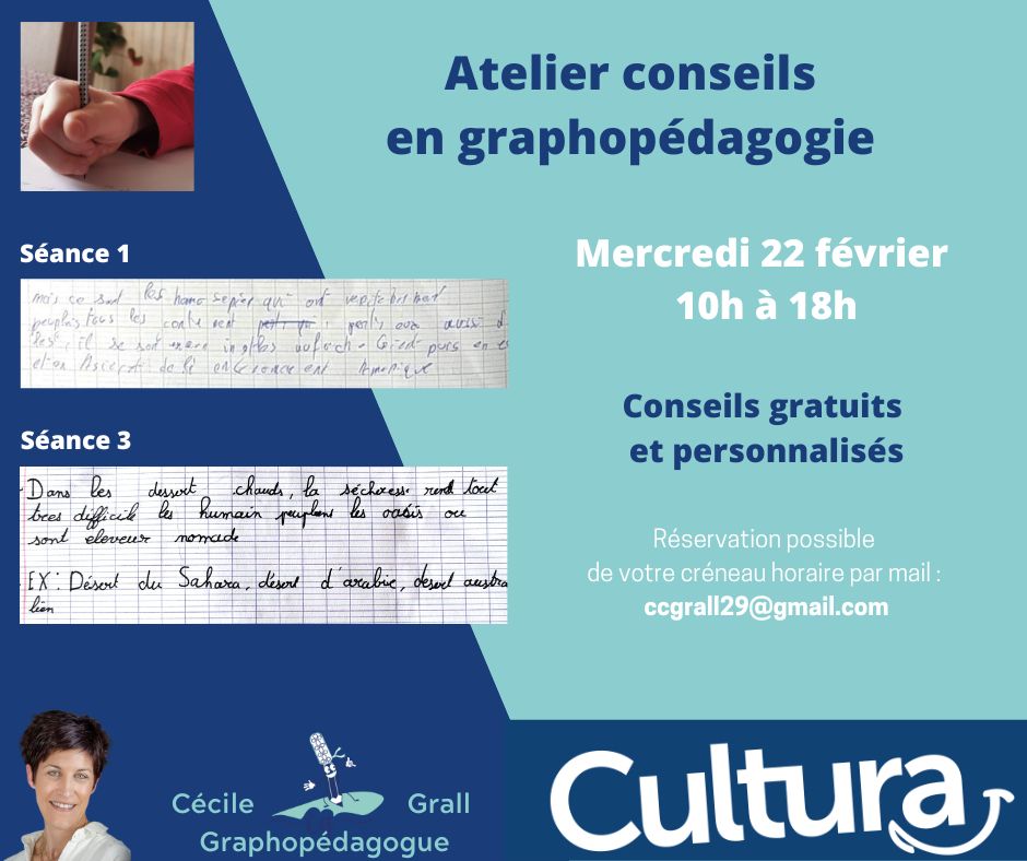 Atelier conseils chez Cultura